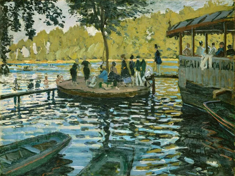 Купальня «Ла Гренуйер», Клод Моне