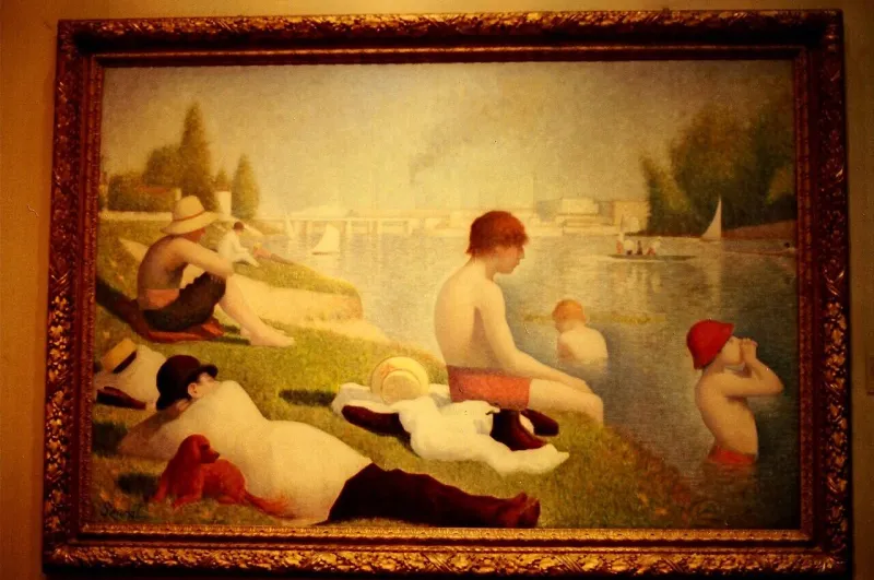 Купальщики в Аньере, Жорж Сёра